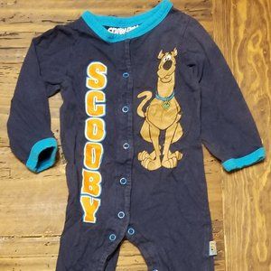 Scooby Doo TM Hanna-Barbera 0-3 m Baby Footed Sleeper